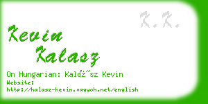 kevin kalasz business card